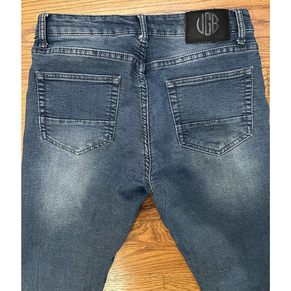 Vintage Genes Black Jeans Blue Skinny Fit 32x32 - Picture 8 of 8